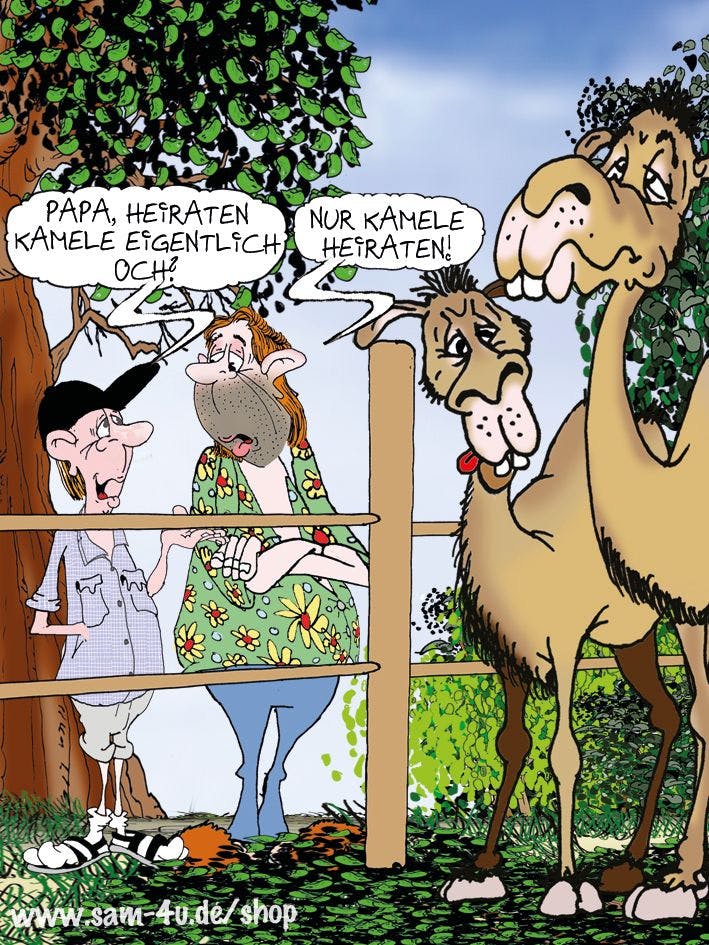 Der Cartoon des Tages kommt auch heute von unserem Zeichner Sam Paff aus Berlin. Lassen Sie sich von seinem Berliner Humor verzaubern!