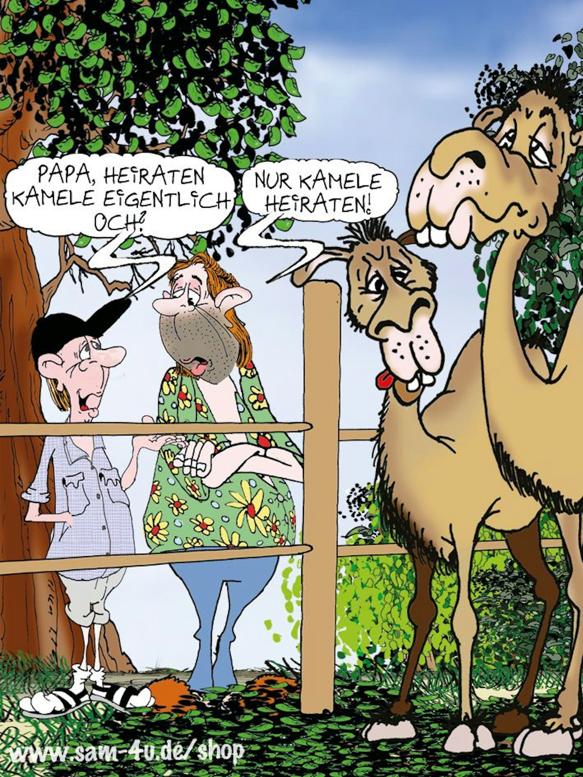 Der Cartoon des Tages kommt auch heute von unserem Zeichner Sam Paff aus Berlin. Lassen Sie sich von seinem Berliner Humor verzaubern!