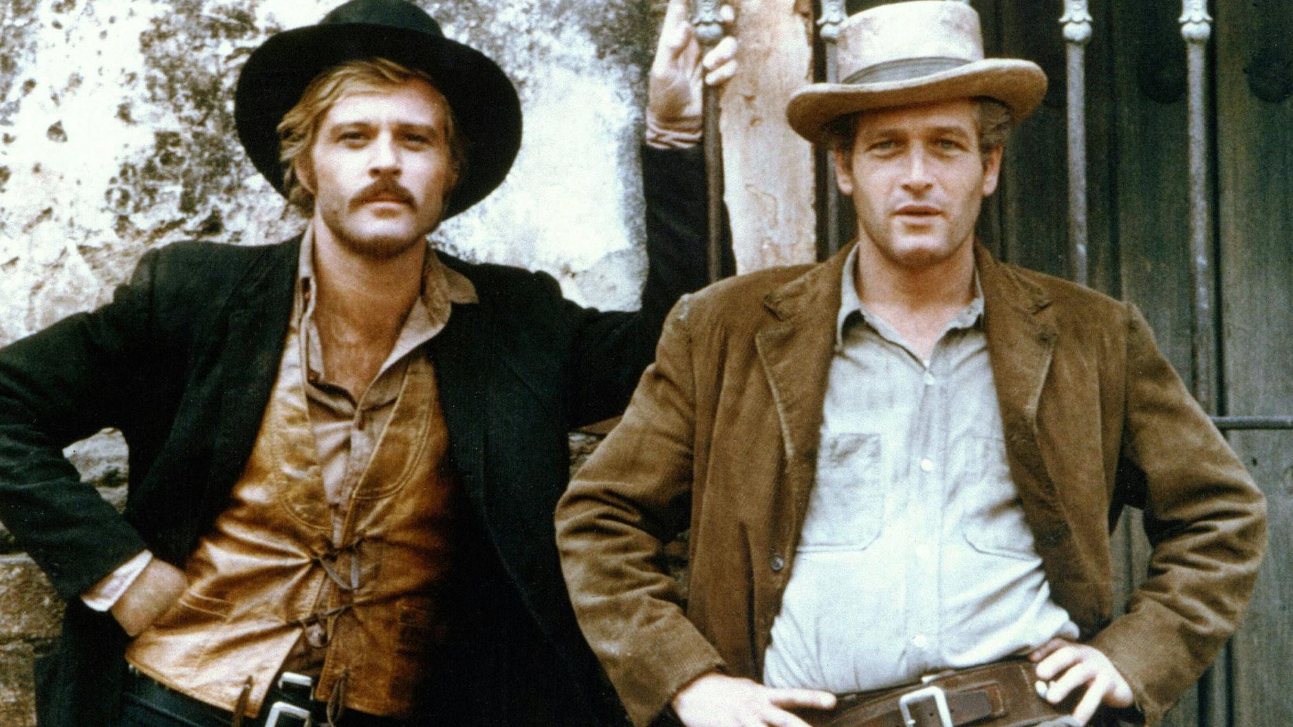 Robert Redford (l.) und Paul Newman 1969 im Filmklassiker „Butch Cassidy and the Sundance Kid“