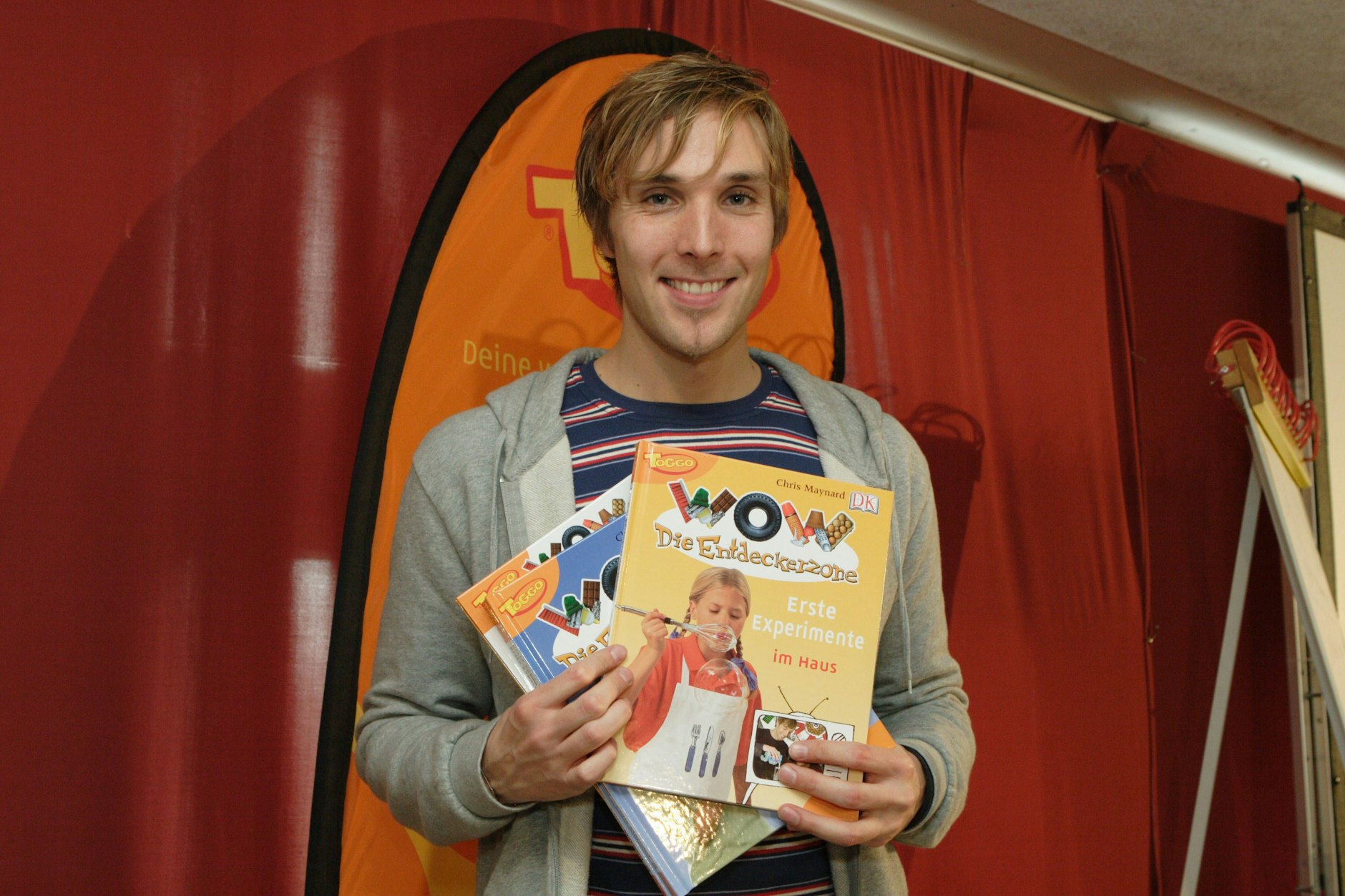 Marcus Werner im Jahr 2005 als Moderator von WOW – Die Entdeckerzone.