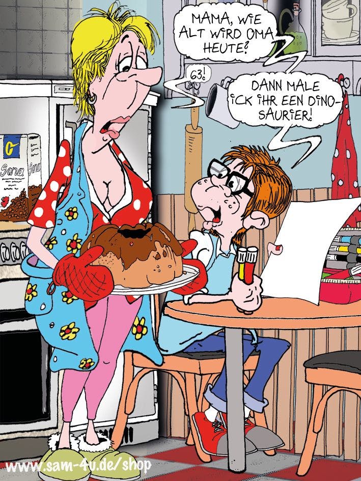 Der Cartoon des Tages von Zeichner Sam Paff aus Berlin bereichert jeden Montag unsere Rubrik Witz des Tages.